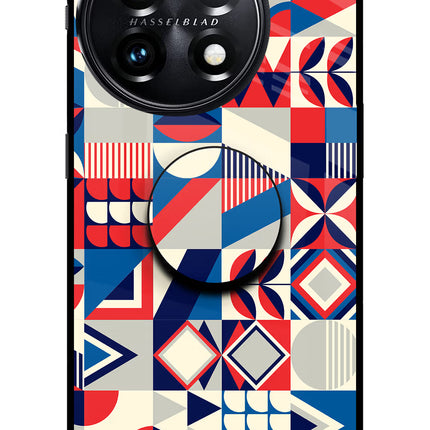 Colorful Pattern OnePlus 11 5G Glass Case