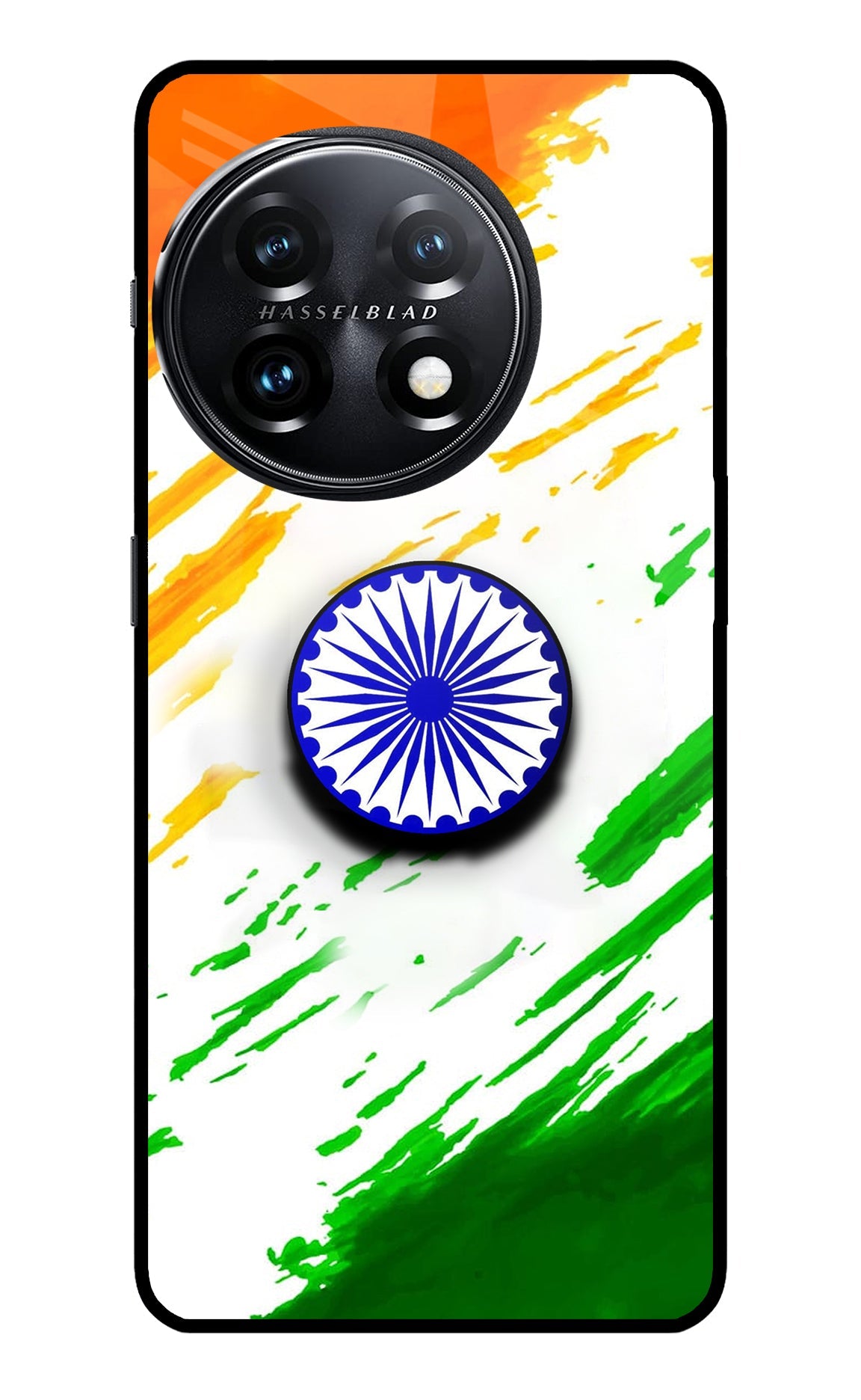 Indian Flag Ashoka Chakra OnePlus 11 5G Glass Case