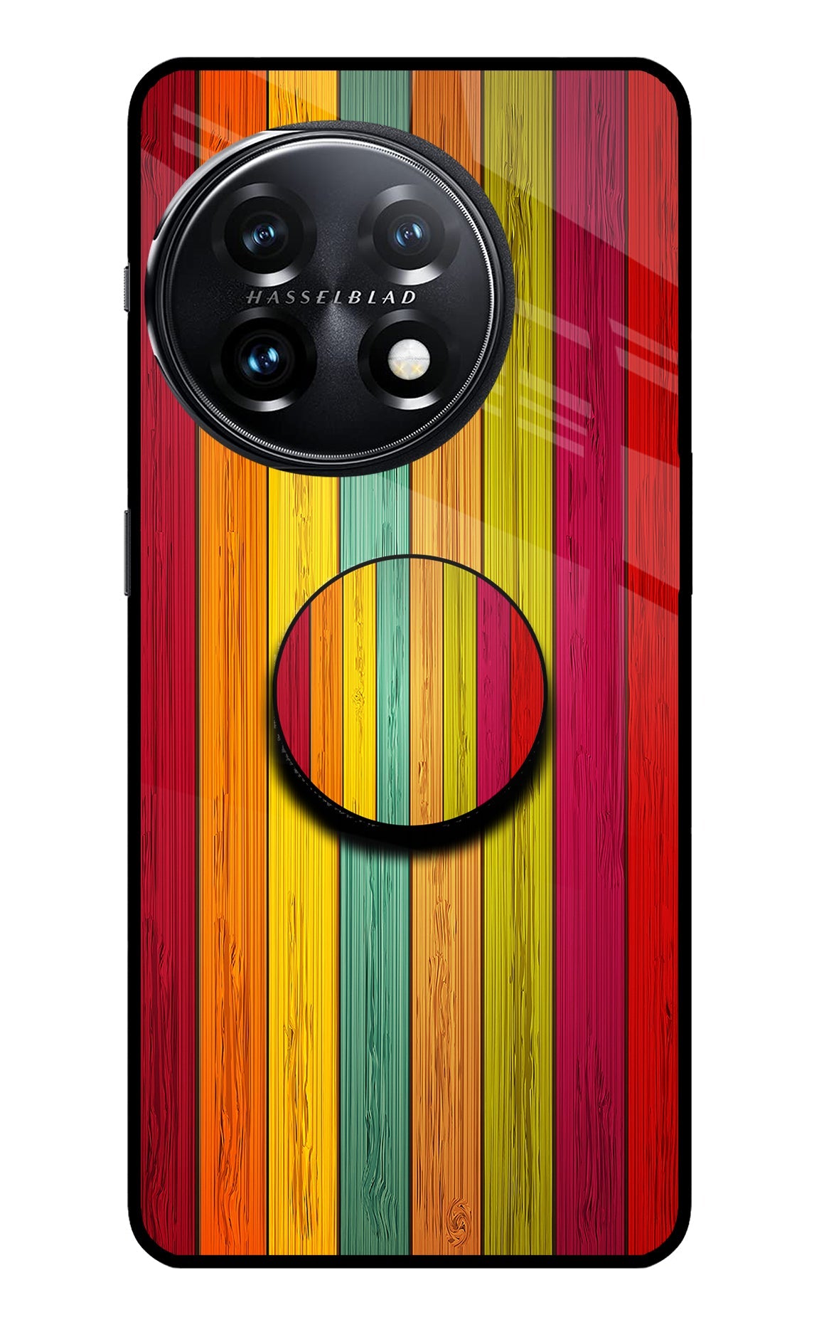 Multicolor Wooden OnePlus 11 5G Pop Case