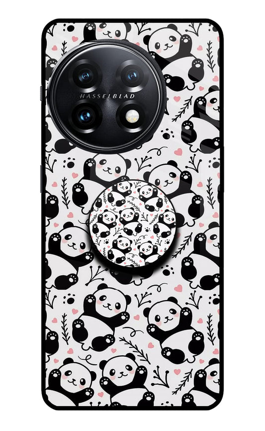 Cute Panda OnePlus 11 5G Glass Case