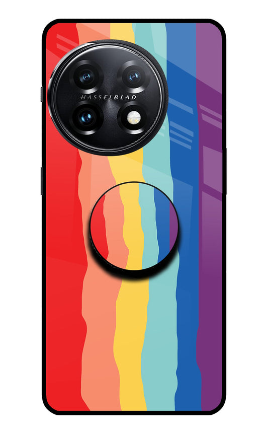 Rainbow OnePlus 11 5G Glass Case