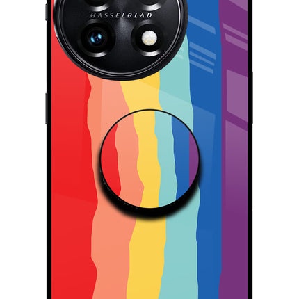 Rainbow OnePlus 11 5G Glass Case