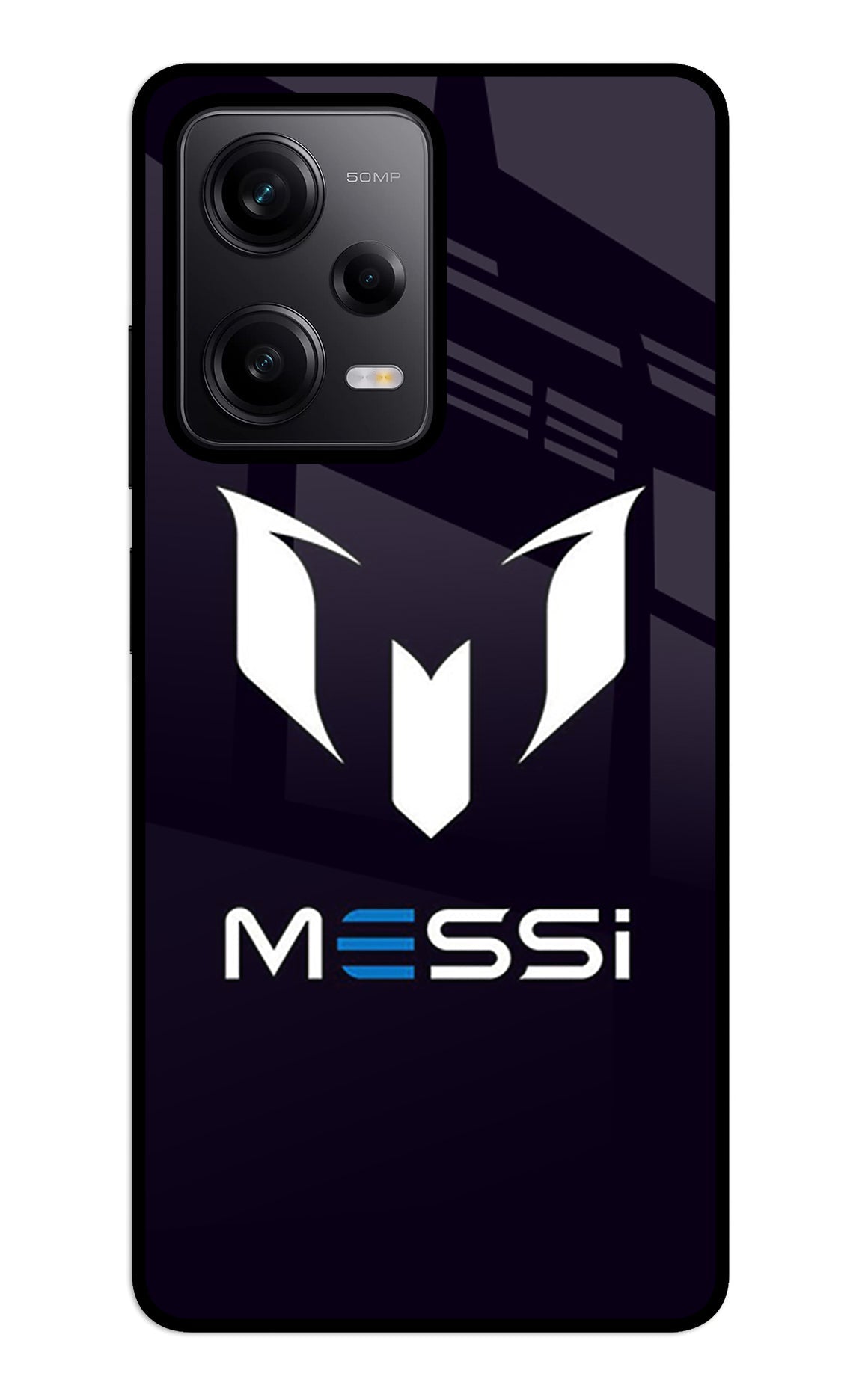 Messi Logo Redmi Note 12 5G Glass Case