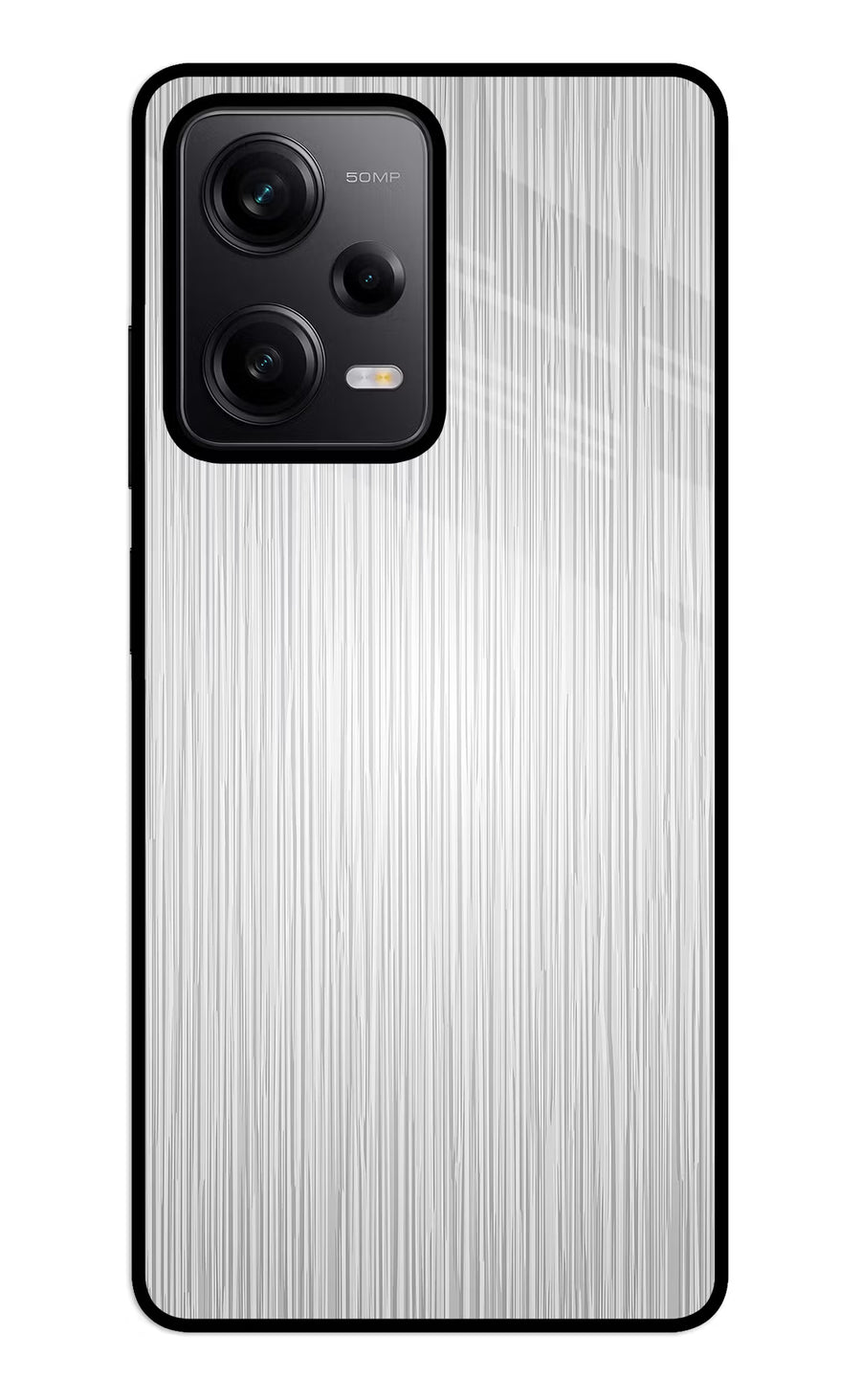 Wooden Grey Texture Redmi Note 12 5G Back Cover, Metal case