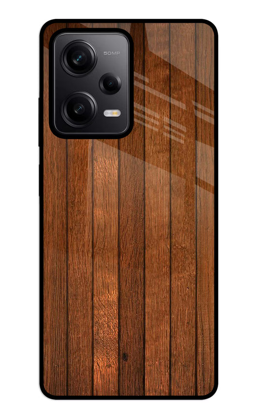 Wooden Artwork Bands Redmi Note 12 5G Glass Case