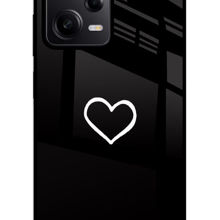 Heart Redmi Note 12 5G Glass Case