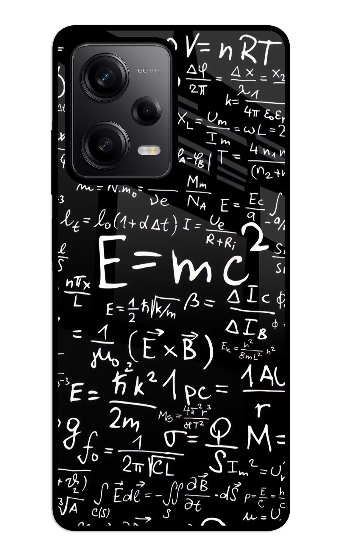 Physics Formula Redmi Note 12 5G Glass Case Back Cover by Casekaro