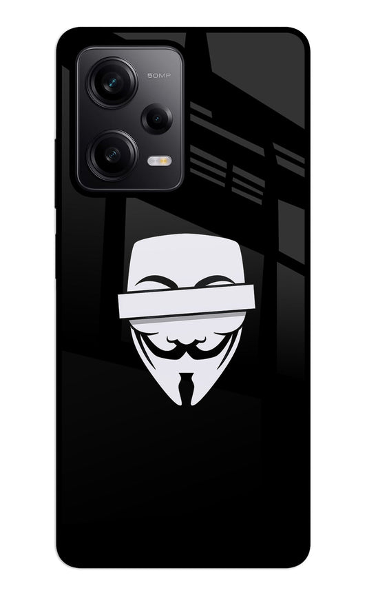 Anonymous Face Redmi Note 12 5G Glass Case