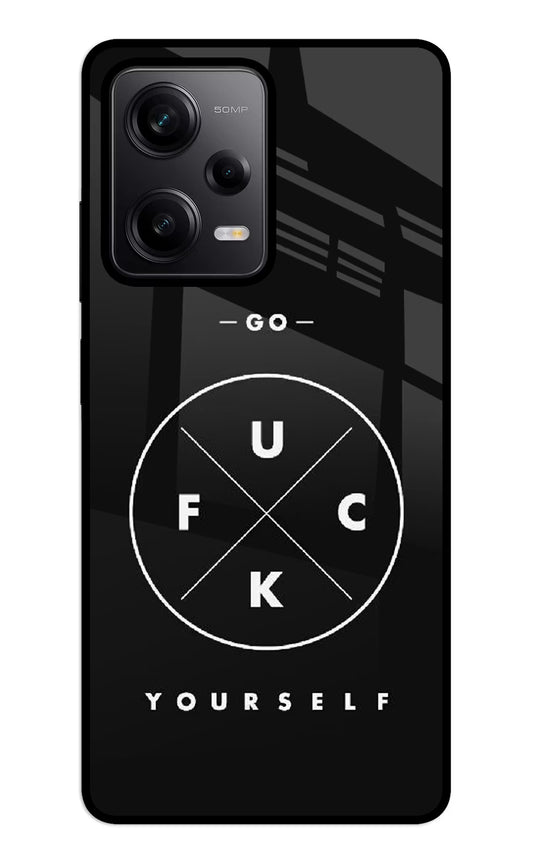 Go Fuck Yourself Redmi Note 12 5G Glass Case
