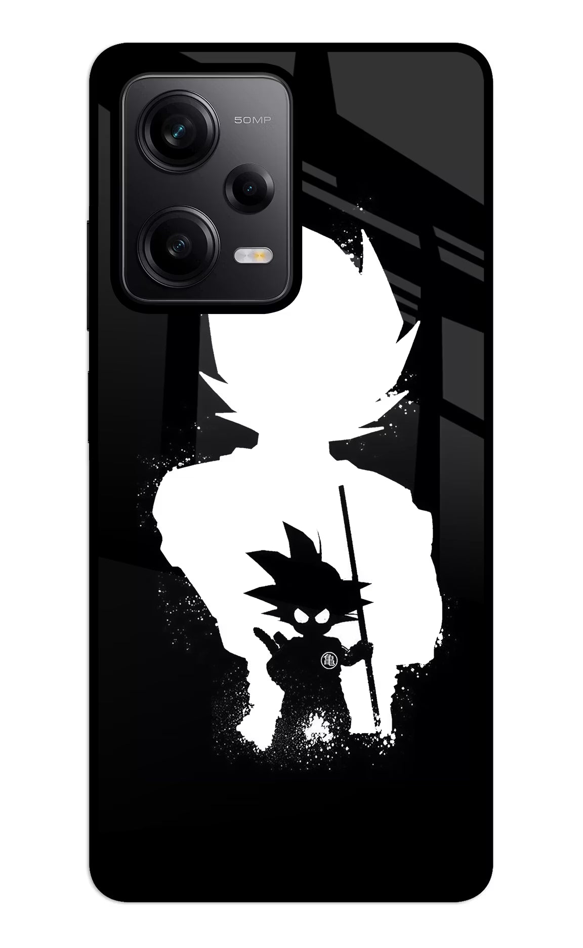 Goku Shadow Redmi Note 12 5G Glass Case Back Cover by Casekaro