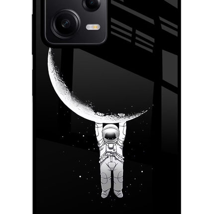 Moon Space Redmi Note 12 5G Glass Case Back Cover by Casekaro