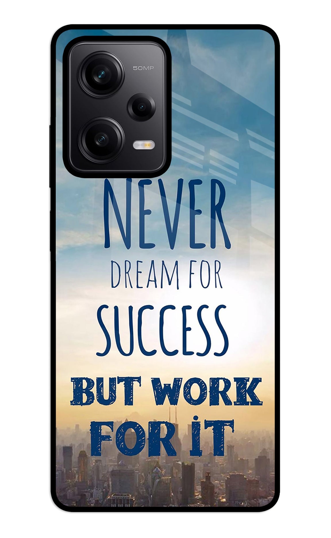 Never Dream For Success But Work For It Redmi Note 12 5G Back Cover