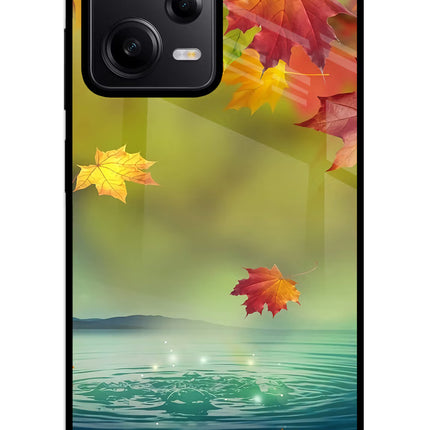 Flowers Redmi Note 12 5G Glass Case Back Cover by Casekaro