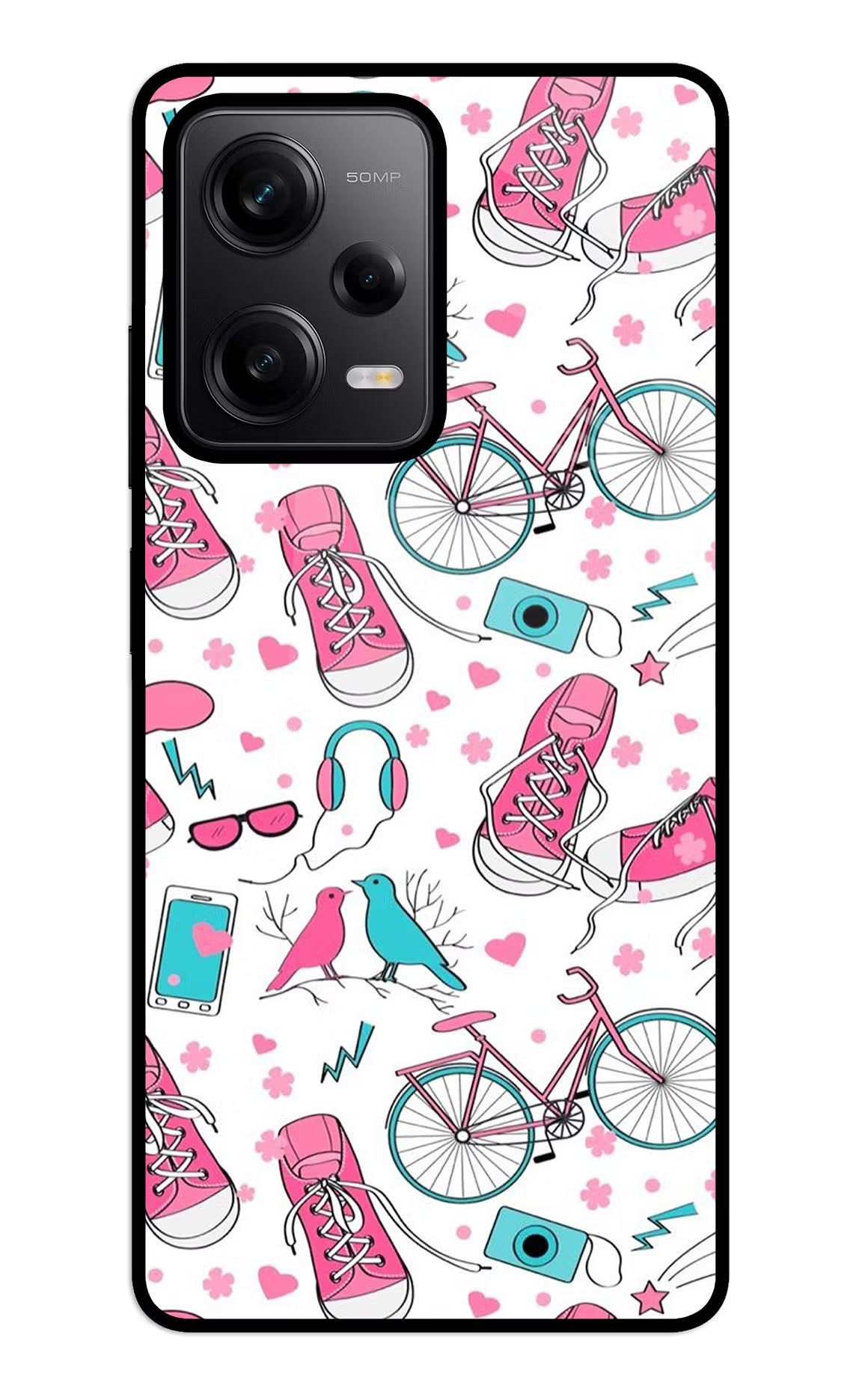 Artwork Redmi Note 12 5G Glass Case Back Cover by Casekaro