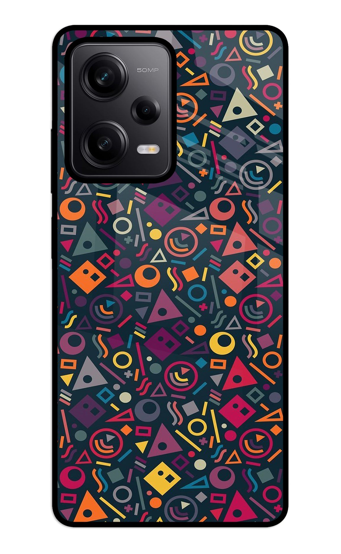 Geometric Abstract Redmi Note 12 5G Glass Case