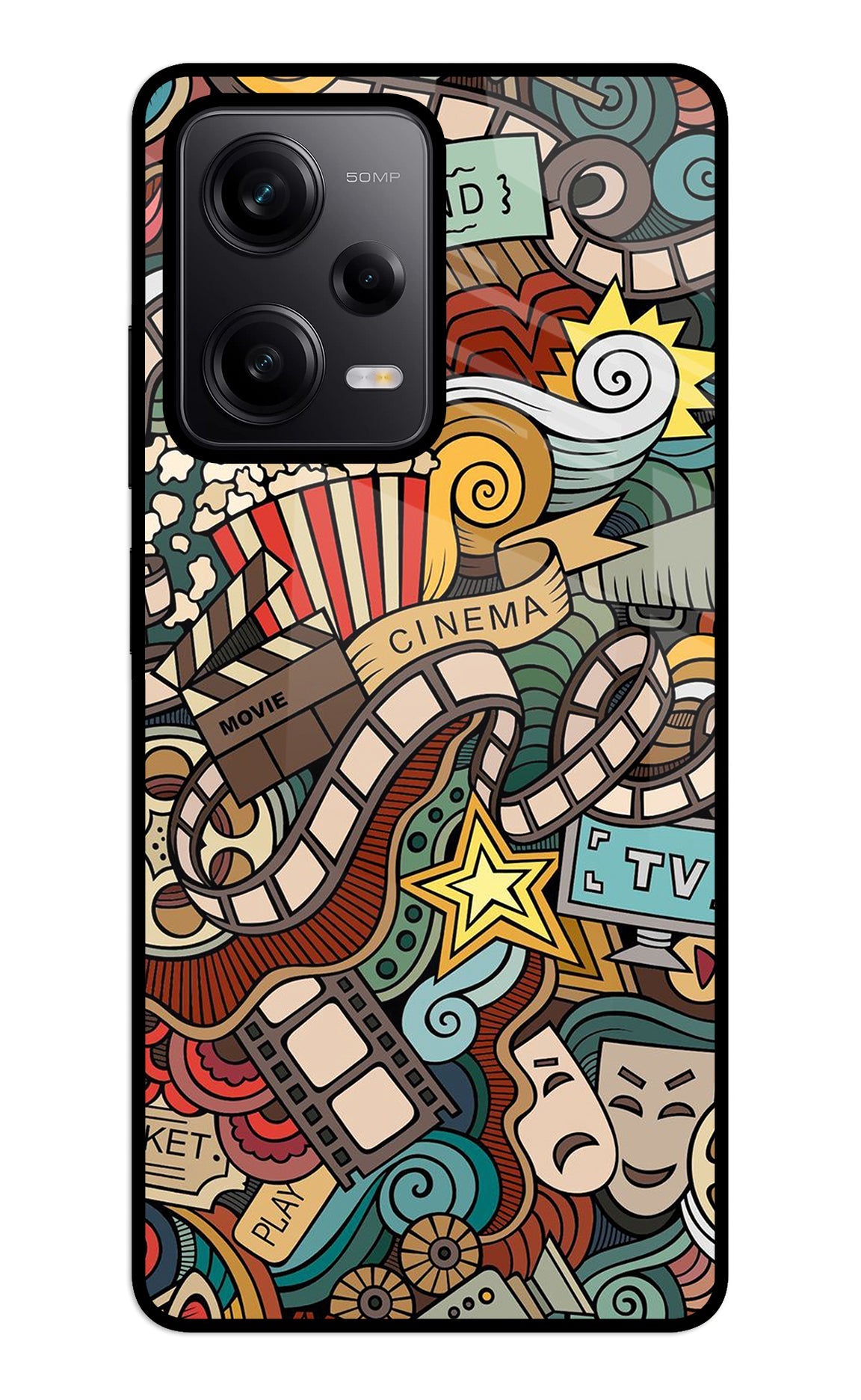 Cinema Abstract Redmi Note 12 5G Back Cover
