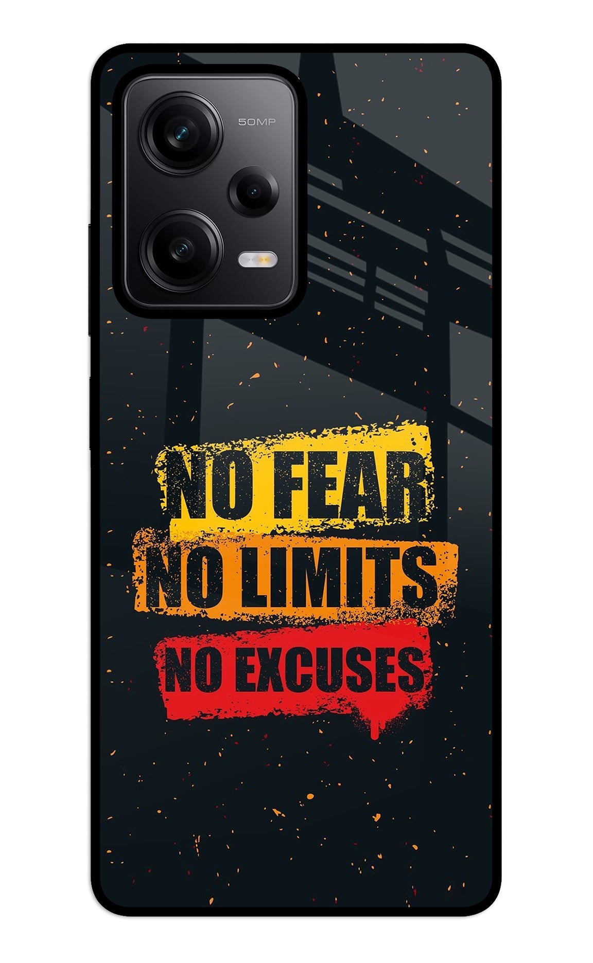 No Fear No Limits No Excuse Redmi Note 12 5G Back Cover