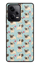 Pug Dog Redmi Note 12 5G Glass Case Back Cover by Casekaro