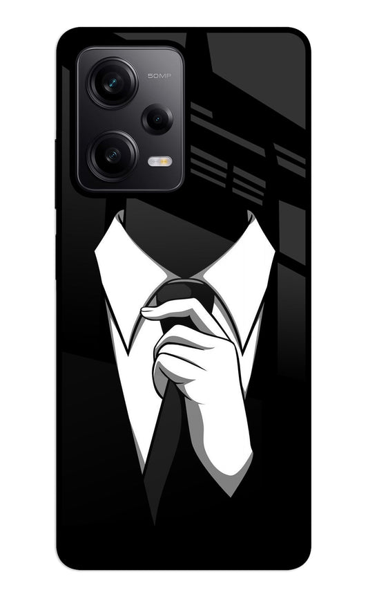 Black Tie Redmi Note 12 5G Glass Case