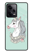Unicorn Wallpaper Redmi Note 12 5G Glass Case Back Cover by Casekaro