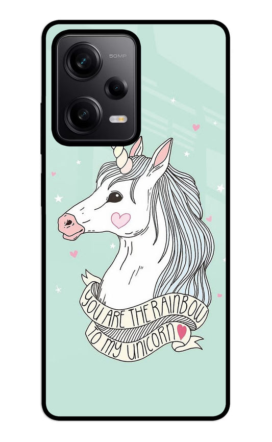 Unicorn Wallpaper Redmi Note 12 5G Glass Case