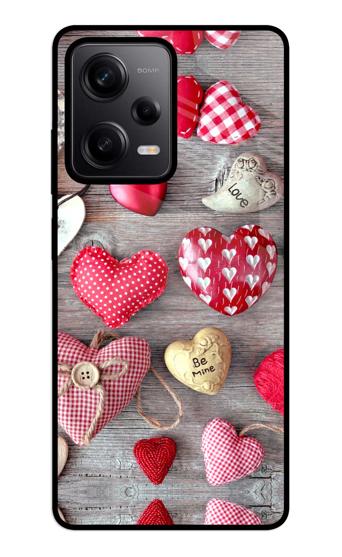 Love Wallpaper Redmi Note 12 5G Glass Case Back Cover by Casekaro