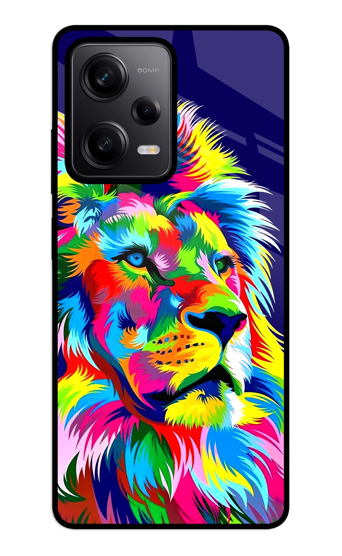 Vector Art Lion Redmi Note 12 5G Back Cover