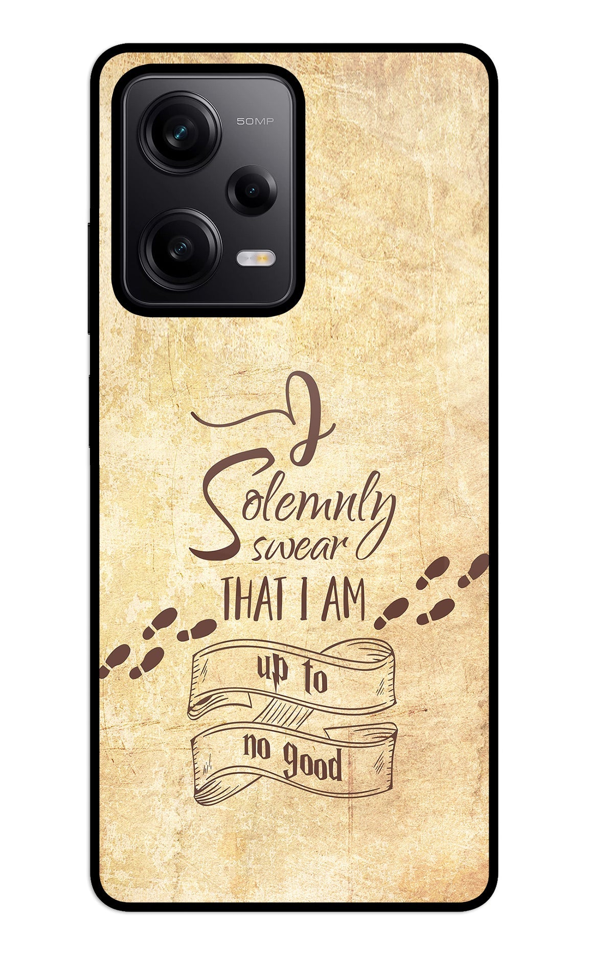 I Solemnly swear that i up to no good Redmi Note 12 5G Glass Case