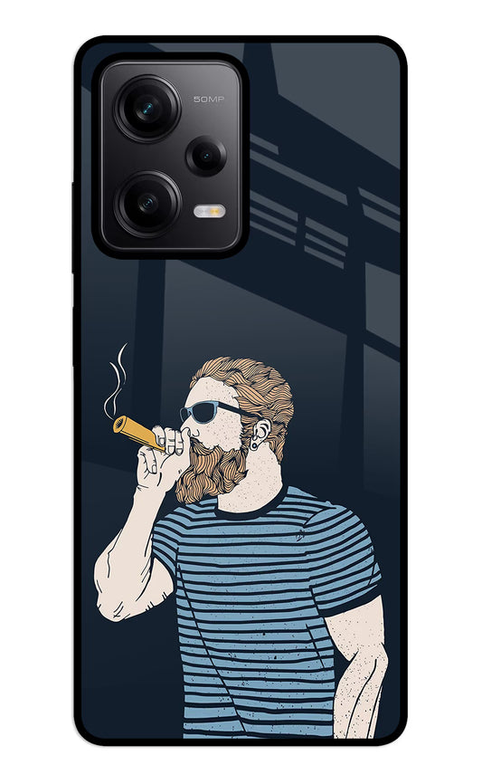 Smoking Redmi Note 12 5G Glass Case