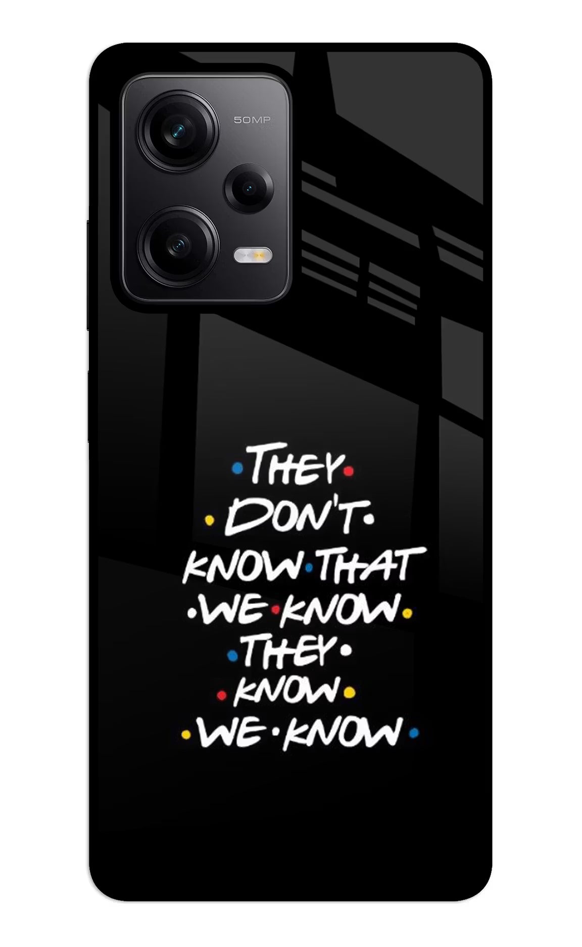 FRIENDS Dialogue Redmi Note 12 5G Glass Case