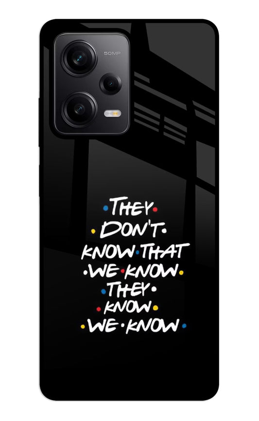 FRIENDS Dialogue Redmi Note 12 5G Glass Case