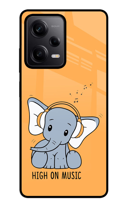 High On Music Redmi Note 12 5G Glass Case