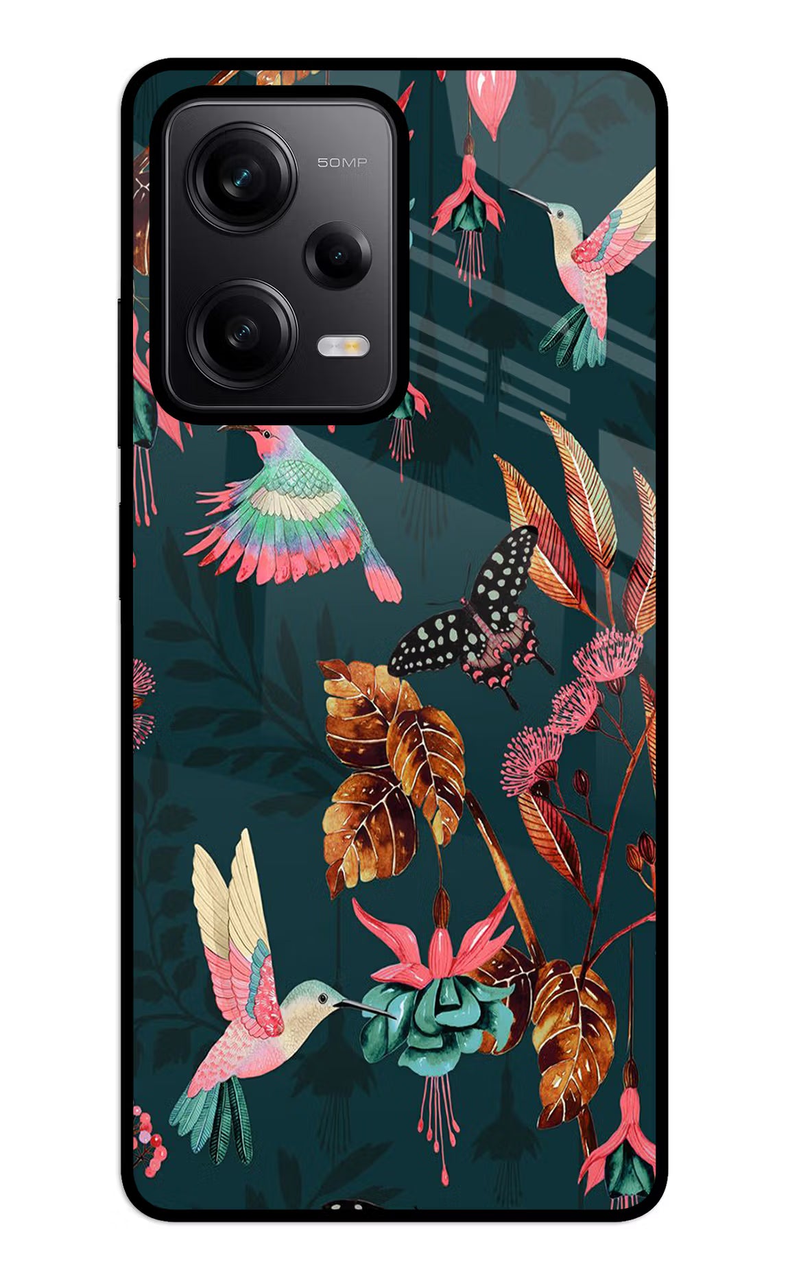 Birds Redmi Note 12 5G Glass Case Back Cover by Casekaro