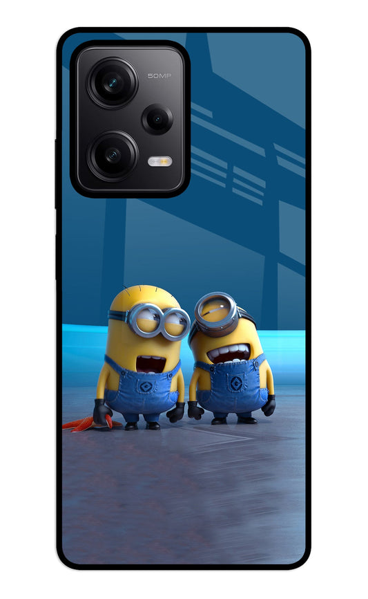 Minion Laughing Redmi Note 12 5G Glass Case