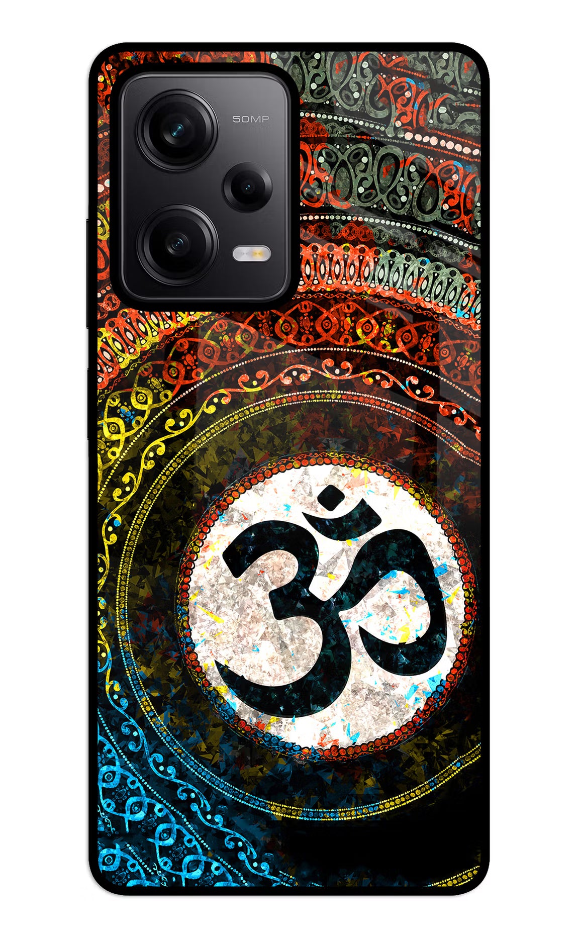 Om Cultural Redmi Note 12 5G Glass Case
