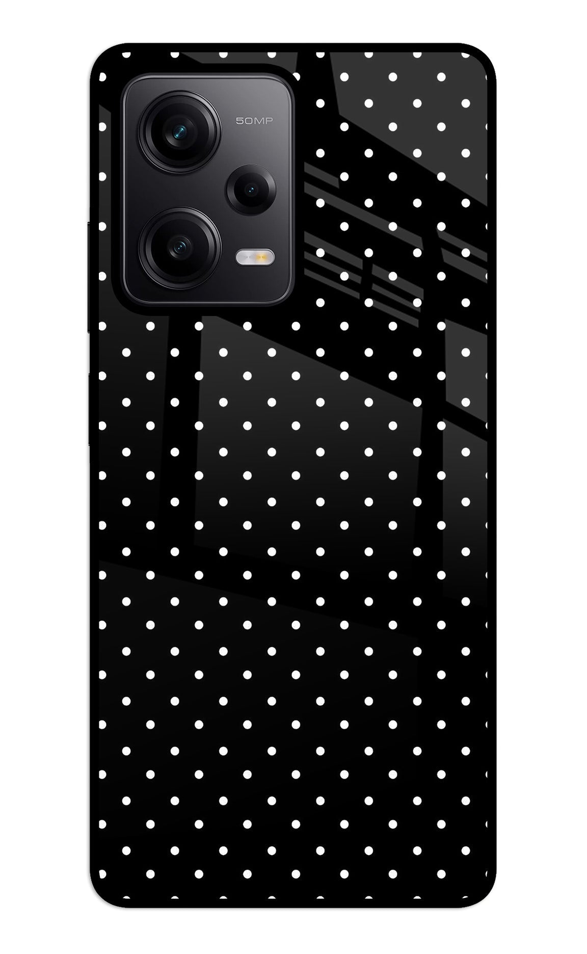 White Dots Redmi Note 12 5G Glass Case