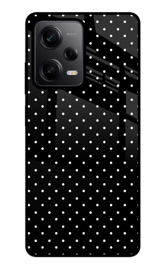 White Dots Redmi Note 12 5G Glass Case