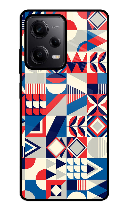 Colorful Pattern Redmi Note 12 5G Glass Case