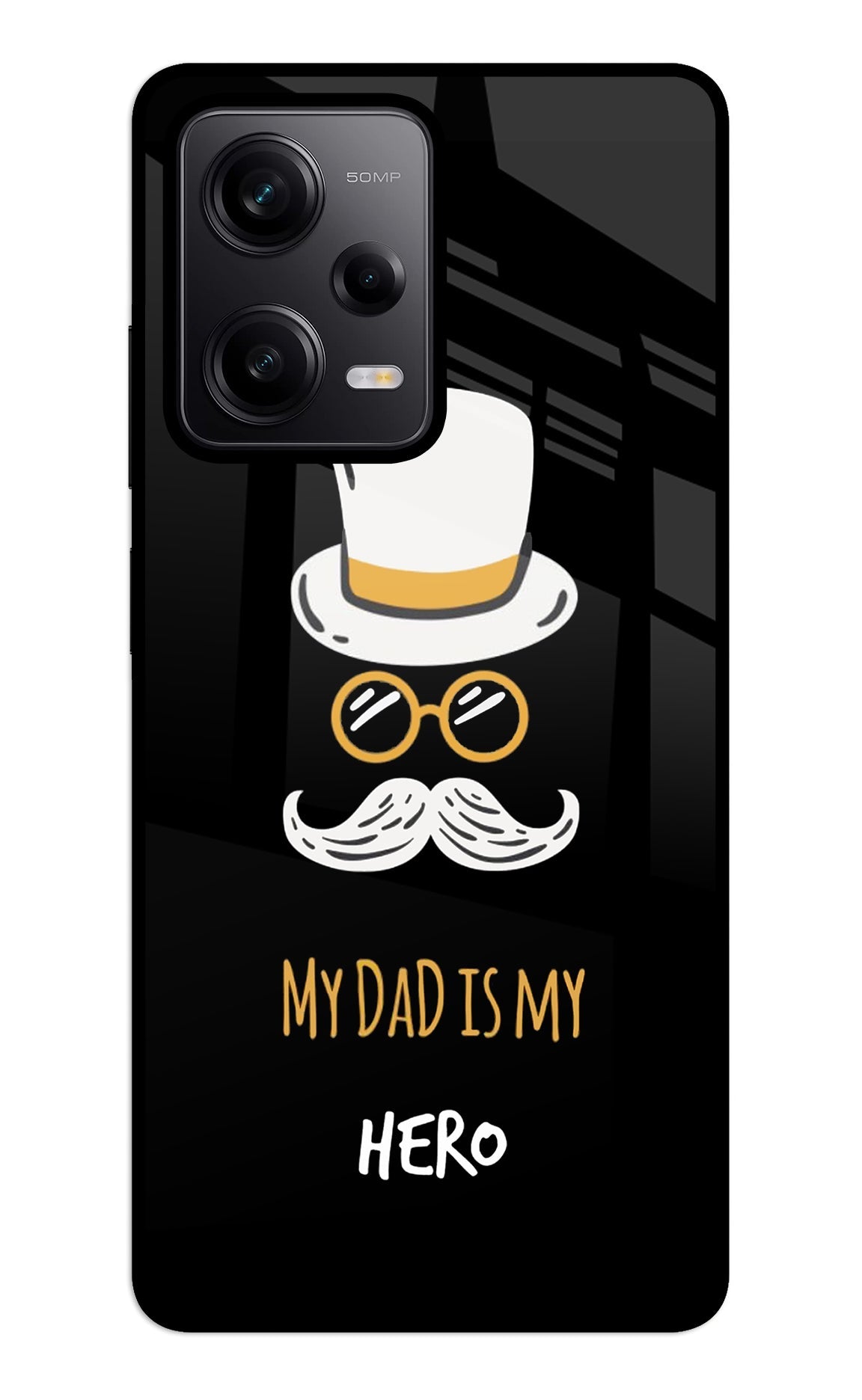 My Dad Is My Hero Redmi Note 12 5G Glass Case