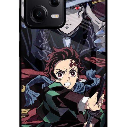 Demon Slayer Redmi Note 12 5G Glass Case