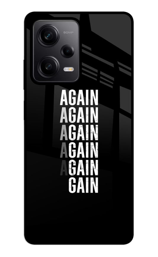 Again Again Gain Redmi Note 12 5G Glass Case