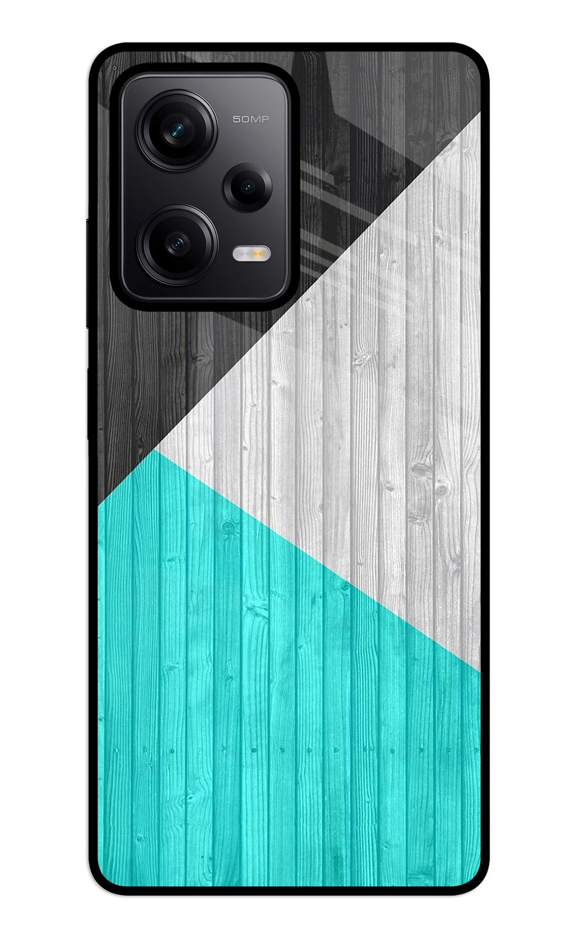 Wooden Abstract Redmi Note 12 5G Glass Case