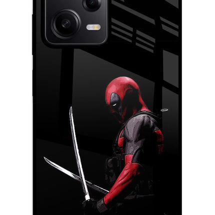 Deadpool Redmi Note 12 5G Glass Case Back Cover by Casekaro