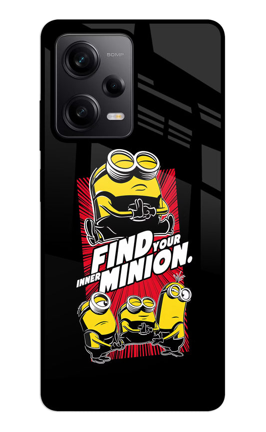 Find your inner Minion Redmi Note 12 5G Glass Case