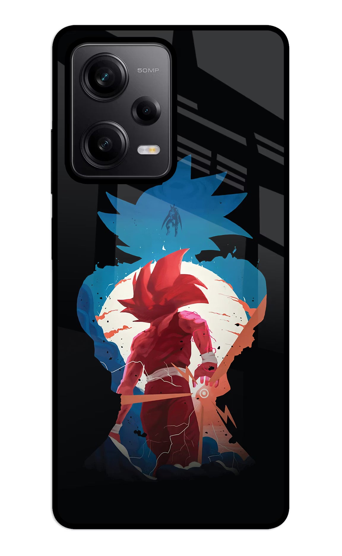Goku Redmi Note 12 5G Glass Case Back Cover by Casekaro