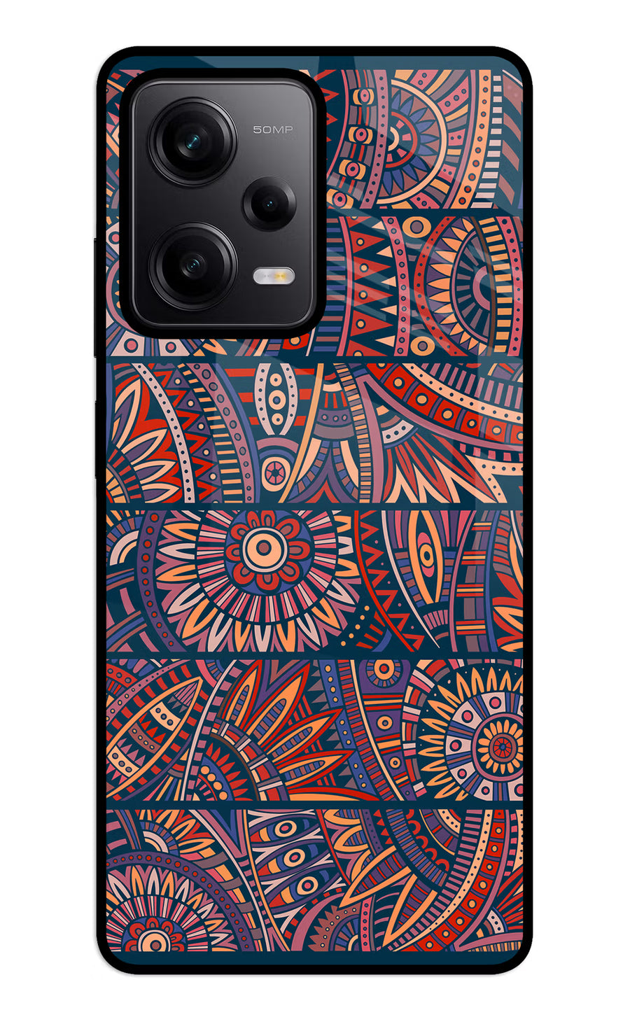 African Culture Design Redmi Note 12 5G Back Cover, Metal case