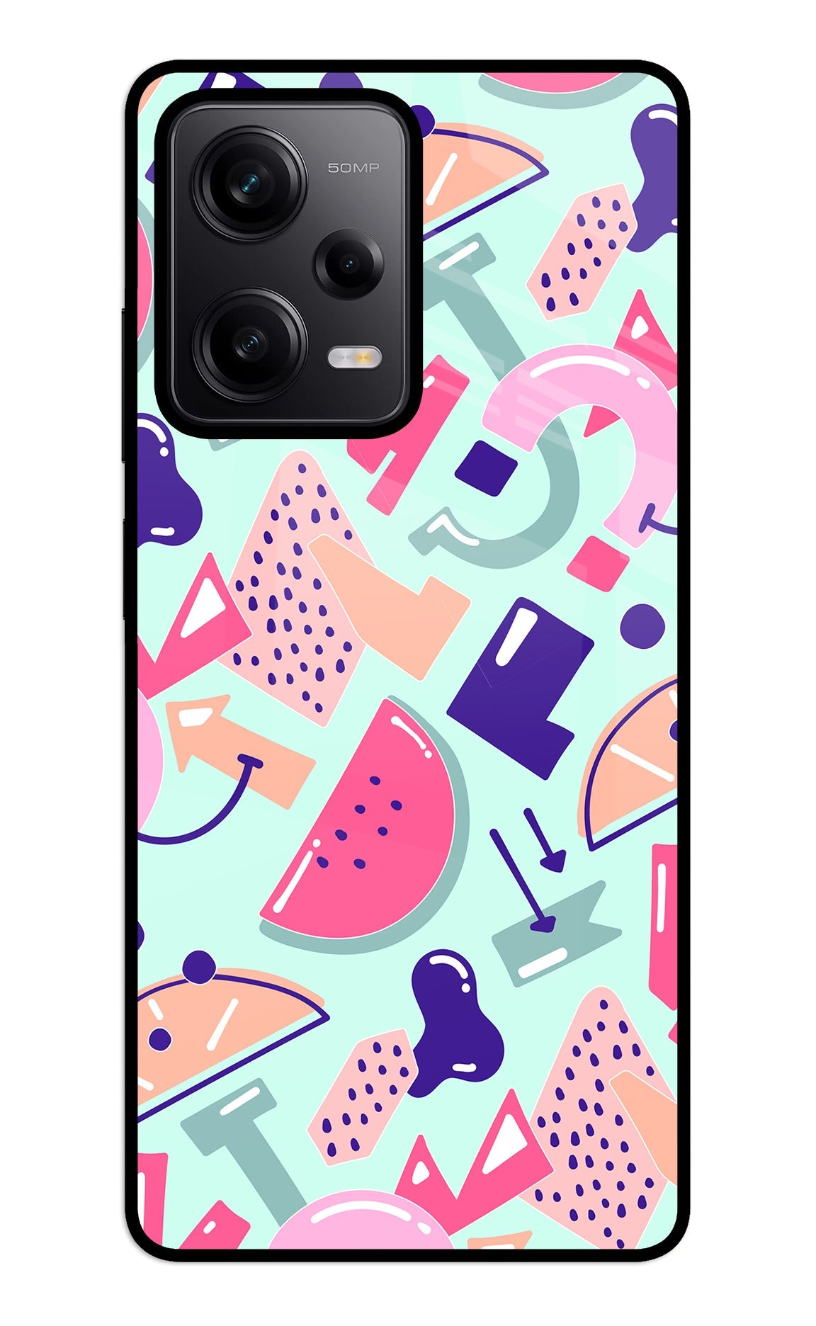 Doodle Pattern Redmi Note 12 5G Back Cover