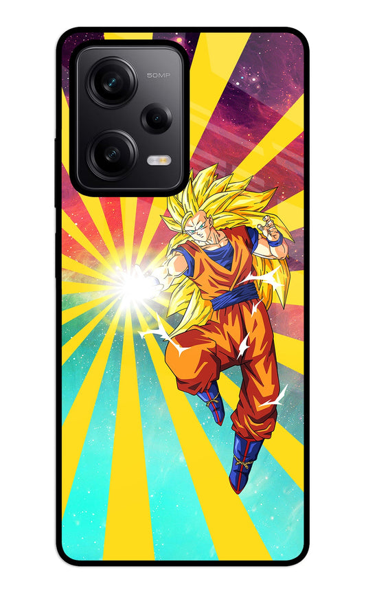 Goku Super Saiyan Redmi Note 12 5G Glass Case