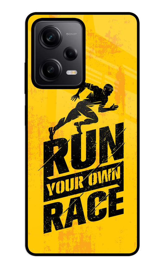 Run Your Own Race Redmi Note 12 5G Glass Case