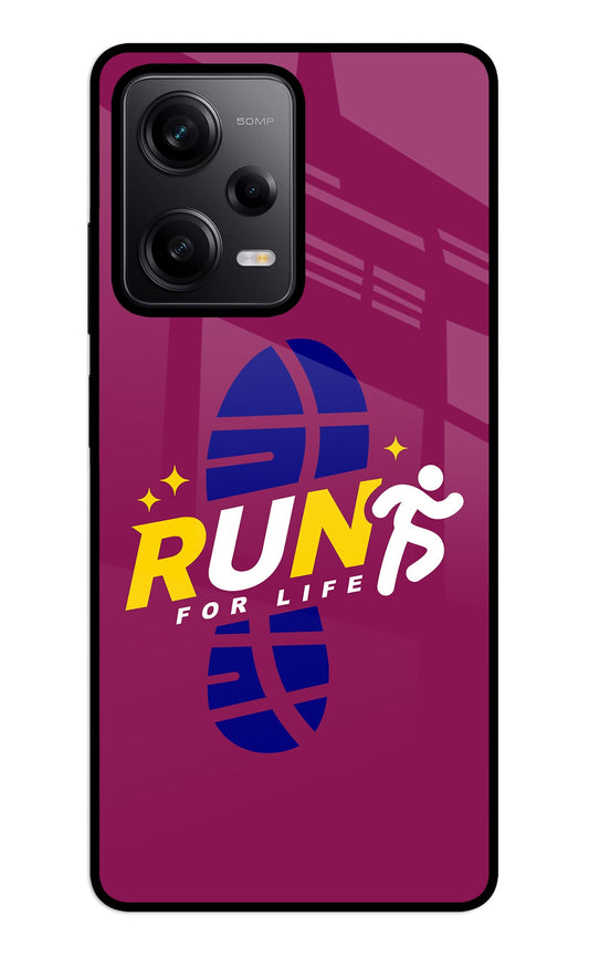 Run for Life Redmi Note 12 5G Glass Case